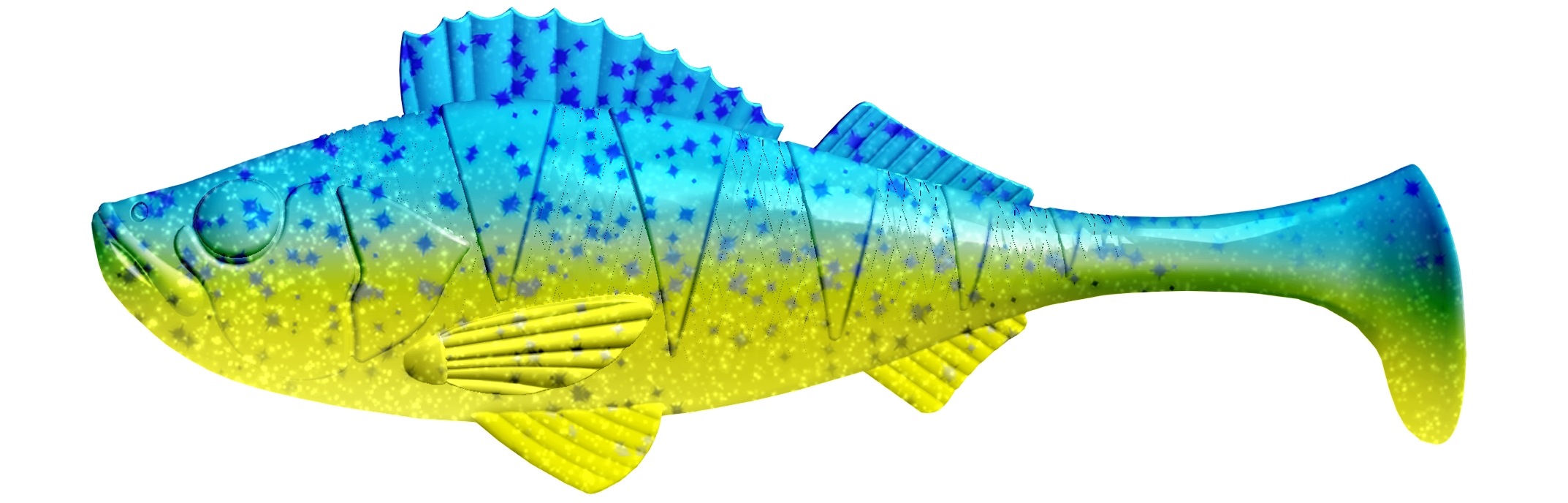Guma Przynęta Libra Lures Perch Shad 5" 12,5CM Lime 127 NO Scent