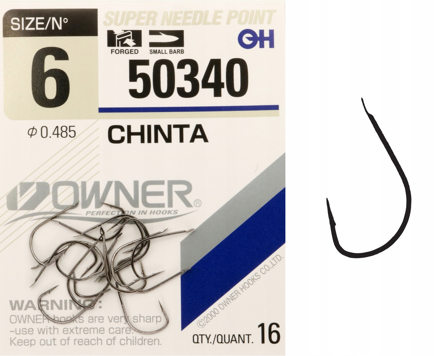 Haczyki Owner 50340 Chinta Rozmiar 6