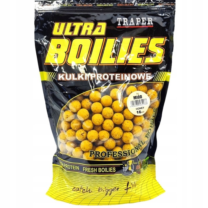 Proteinowe Kulki Zanętowe Traper Ultra Miód 16mm 1kg