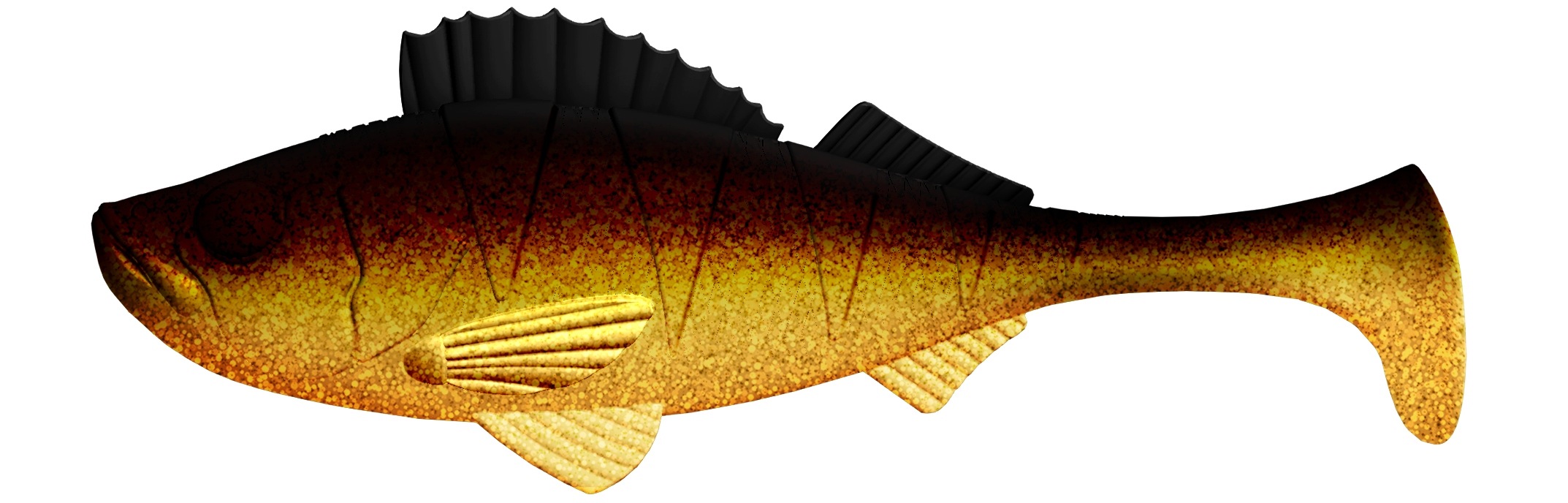 Guma Przynęta Libra Lures Perch Shad 5" 12,5CM Gold 009 NO Scent
