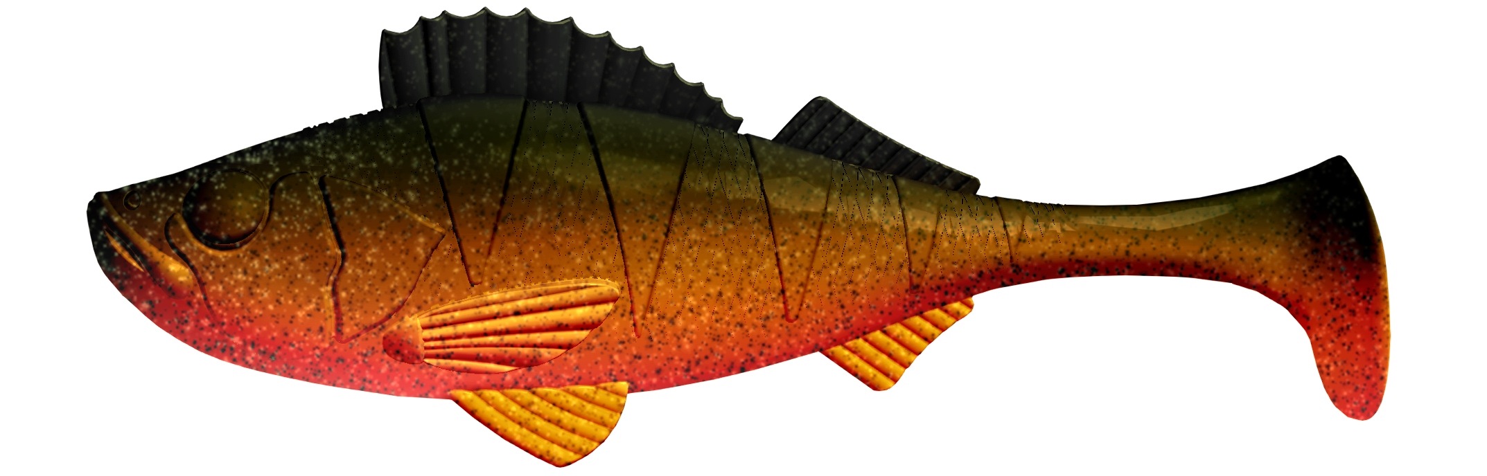 Guma Przynęta Libra Lures Perch Shad 5" 12,5CM 111 Angry Carrot